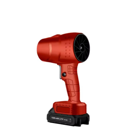 Suflanta de Aer Multifunctionala Portabila, Cyrax, Incarcare Auto, pentru Gratar, Masina, Indepartare Frunze si Praf, 1500 mAh, Viteta de Rotatie 25000 RPM, 2 Baterii de Li si Incarcator, Rosu