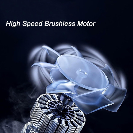 Suflanta de Aer Multifunctionala Portabila, Cyrax, Incarcare Auto, pentru Gratar, Masina, Indepartare Frunze si Praf, 1500 mAh, Viteta de Rotatie 25000 RPM, 2 Baterii de Li si Incarcator, Albastru