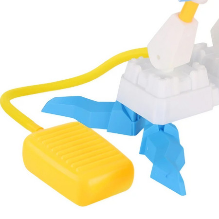 Jucarie pentru Copii, Cyrax, Lansator de Rachete cu Piciorul, Doua Lansatoare, 6 Rachete Fara Lumini, 33x25x27 cm, Galben-Albastru