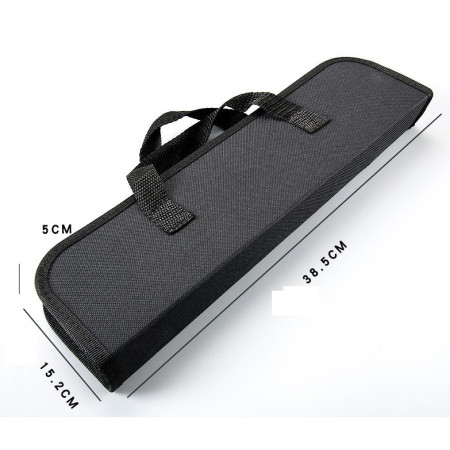 Set 5 Ustensile pentru Gratar, Cyrax, din Otel Inoxidabil, Geanta Oxford, Argintiu