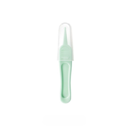 Set Aspirator Nazal pentru Copii, Cyrax, Manual, Anti-Reflux, cu Pompita, Usor de Curatat, Varf din Silicon, 11.2x4cm, Verde