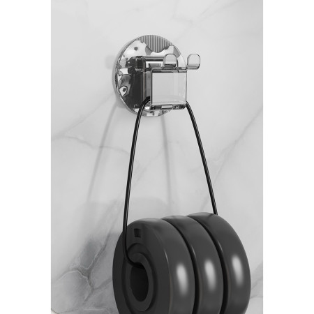 Suport Multifunctional 2 in 1, Pahar si Suport pentru Periuta de Dinti,  Plastic, Dimensiune: 10.4 x 7.3 x 7.3 cm, Maro Galbui