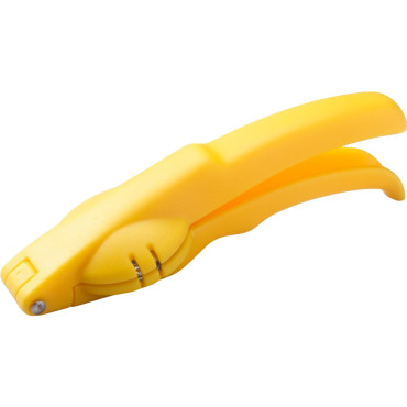 Dispozitiv de spart nuci si castane Cyrax, ABS si otel, 17.5 x 5.5 x 5 cm, usor de utilizat, galben
