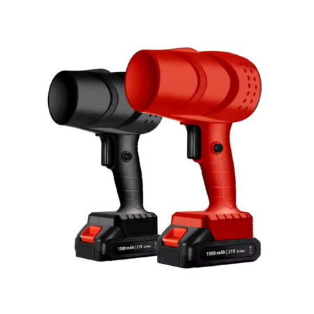 Suflanta de Aer Multifunctionala Portabila, Cyrax, Incarcare Auto, pentru Gratar, Masina, Indepartare Frunze si Praf, 1500 mAh, Viteta de Rotatie 25000 RPM, 2 Baterii de Li si Incarcator, Rosu