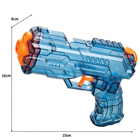 Pistol cu Apa, Cyrax, Manual, din PP, 23 x 16 x 4 cm, 250 ml, Albastru