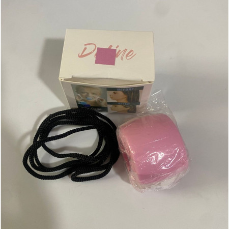 Dispozitiv de Tonifiere Faciala,  din Silicon, Corectare Mandibula/Maxilar, Roz