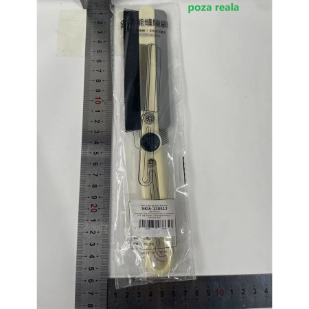 Perie Multifunctionala si Stergator,  Pentru Spatii Greu Accesibile, 24.7 x 4.5 cm, Alb Laptos