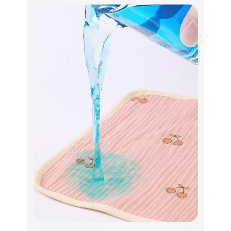 Prosop Absorbant, Cyrax, din Bumbac, 25 x 25 cm, Model Cirese, cu Agatatoare, Roz