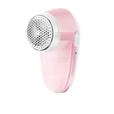 Aparat Pentru Curatat Scame, Par Si Praf,  Pentru Diferite Tipuri De Material, Cu Lame Din Otel Inoxidabil, Incarcare Prin USB Type-C, Cu Perie De Curatare si Cablu USB Incluse, 13x7 cm, Roz