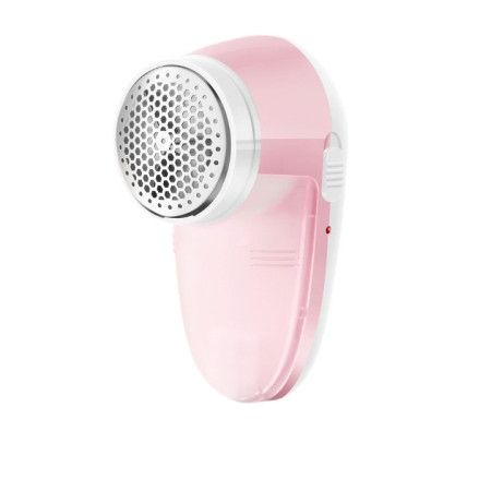 Aparat Pentru Curatat Scame, Par Si Praf,  Pentru Diferite Tipuri De Material, Cu Lame Din Otel Inoxidabil, Incarcare Prin USB Type-C, Cu Perie De Curatare si Cablu USB Incluse, 13x7 cm, Roz