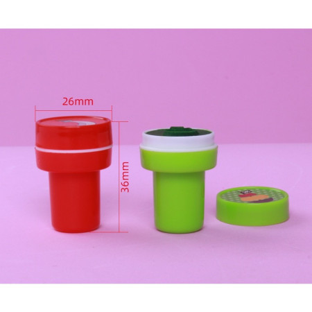 Set 10 Stampile, Cyrax, pentru Copii 4-6 Ani, Model Printese din Desene, 20 x 5 x 2 cm, Multicolor