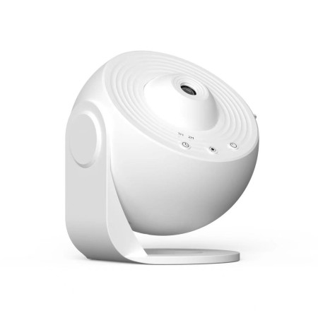Lampa Tip Proiector Galaxie,  pentru Dormitor, Tematica Cer Instelat, Model Glob, HD, Rotire 360 de Grade, 13 Imagini, Incarcare USB, 5 W, 11.2x10.8x10.9 cm, Alb