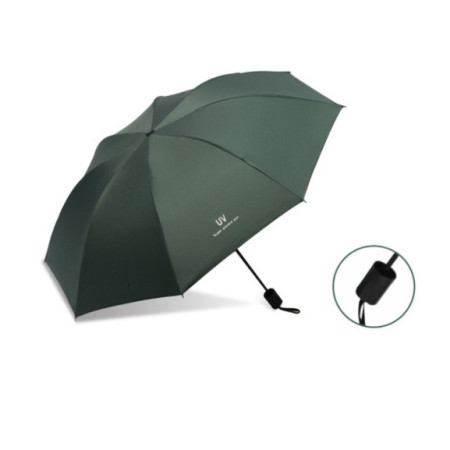 Umbrela,  Protectie UV Soare, Protectie Ploaie, Pliabila, din Vinil si Otel, 96 x 67 cm, Verde