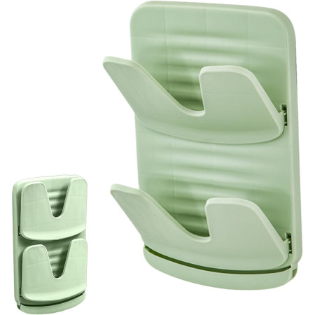 Suport de Bucatarie, Cyrax, pentru Capace/Tocatoare, din Plastic, Colectare Apa Scursa, Montare fara Perfoarare, 33.3 x 20.7 x 3.5 cm, Verde