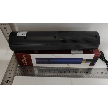 Tirbuson Electric, Cyrax, Deschizator Sticle de Vin, Incarcare USB, 20 x 4.6 cm, Negru