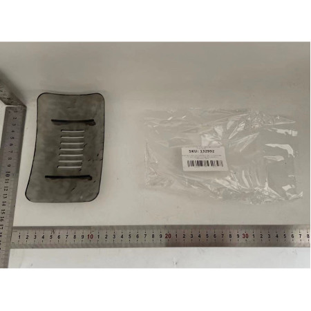 Savoniera din Plastic  15 x 9 cm, cu Scurgere Apa, Design Modern, Gri