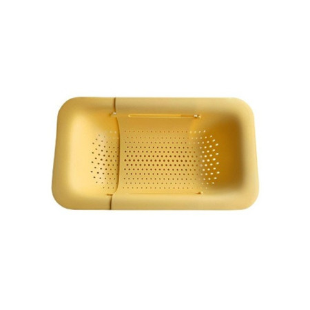 Cos pentru Scurgere Chiuveta de Bucatarie, Cyrax, Plastic, Telescopic, 36x20x5 cm, Galben