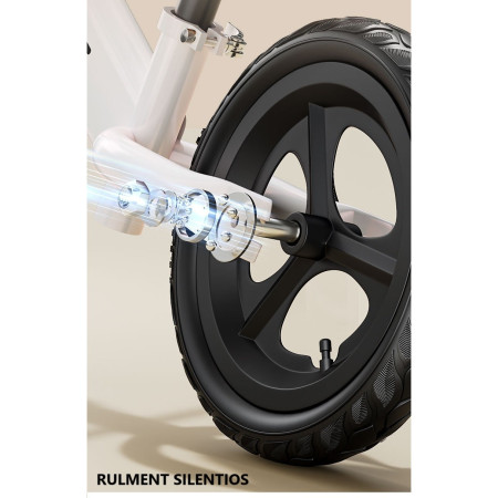 Bicicleta de Echilibru, Pentru Copii, Cyrax, Fara Pedale, Cu Doua Roti, 2-6 Ani, Inaltime Reglabila, 82 x 55 x 45 cm, Alb