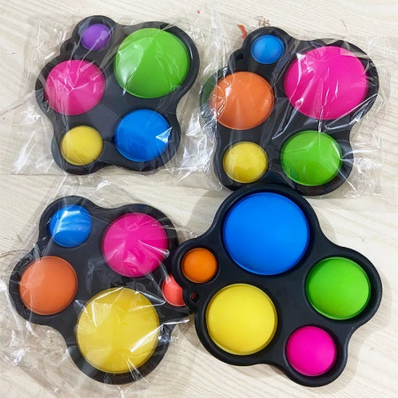 Jucarie Antistres Cyrax - Fidget Toy, Simple Dimple, Negru