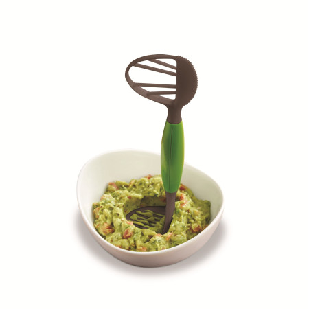 Feliator Multifunctional pentru Avocado, Cyrax, pentru Taierea in Cubulete si Pasare, pentru Bucatarie, Preparare Guacamole, ABS, 24x7x6 cm, Verde