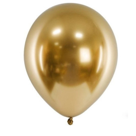 Set 10 Baloane din Latex Metalizate, Cyrax, Model Party, 5x Alb, 5x Nude, 23 cm, 2.2 g