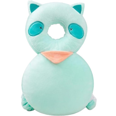 Perna tip Rucsac pentru Protectia Capului,  Tetiera tip Raton, pentru Bebelusi, 33x6x19 cm, 180 g, Turcoaz