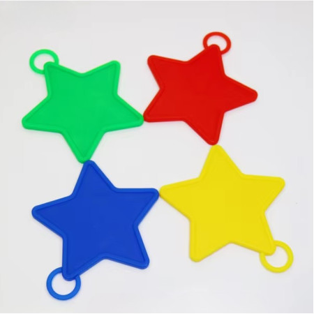 Set 4 Greutati pentru Baloanele cu Heliu, Cyrax, 60 grame, 15 grame fiecare, Plastic, Forma Stelute, Multicolor