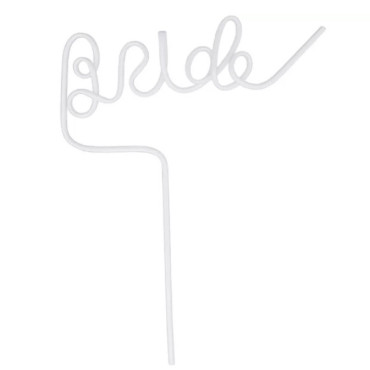 Pai de Plastic, Cyrax, Model Bride, Tematica Nunta, Diametru 0.5 cm, Alb