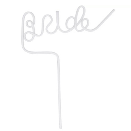 Pai de Plastic, Cyrax, Model Bride, Tematica Nunta, Diametru 0.5 cm, Alb