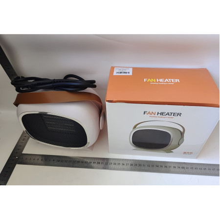 Aeroterma cu Incalzire Ceramica PTC,  din ABS, Oprire Automata, Protectie Supraincalzire, 700/1200W, 220V, 21 x 16 x 11 cm, Alb