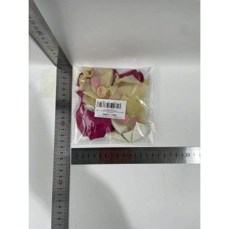 Set 15 baloane pentru petrecere, Cyrax, alb/roz, 30 cm