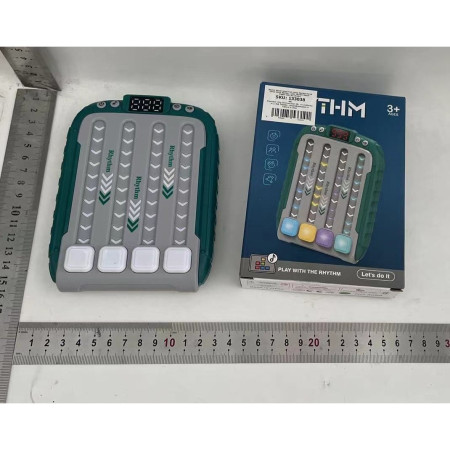 Jucarie Interactiva, Cyrax, Joc Rhythm, +3 Ani, din ABS, 6 Niveluri, 15 x 3 x 11 cm, Functie Muzicala, Verde