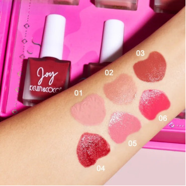 Set 6 Blush-uri lichide, Kevin&Coco, Ice Cream, 19.1 x 15.1 x 3.4cm