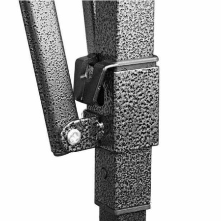 Cadru Metalic pentru Cort Pavilion,  Pliabil de tip Pavilion, Fara Prelata/Unelte, Deschidere Tip Armonica, 4.3 x 2.9 x 2.7 m, Negru