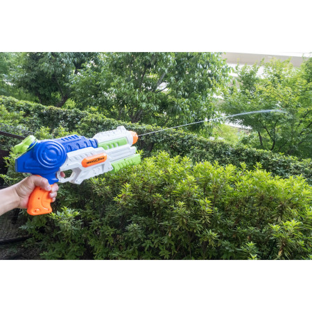 Set 2x Pistol cu Apa pentru Copii, Rezervor, Pentru Piscina/Plaja, Cyrax, 6ani+, Roz + Albastru, 1000 ML