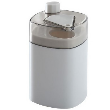 Suport Scobitori, Cyrax, Automat, cu Buton si Capac, din PP, 9.5x6 cm, Gri