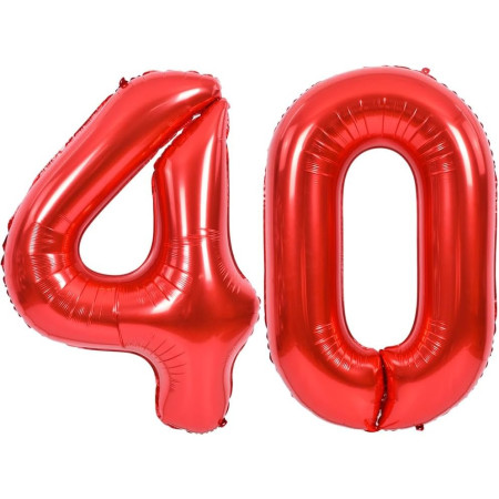 Balon din Folie Metalizata Cyrax, Figurina Cifra, Tema Aniversare 80 cm, Ambalaj Individual, Pai inclus, Umflare cu Aer sau Heliu, Rosu, Cifra 0