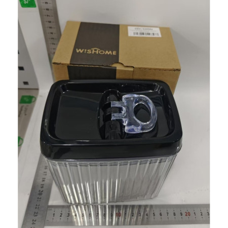 Recipient din Plastic, Cyrax, pentru Alimente/Obiecte, Inchidere Ermetica, Textura Ondulata, 15 x 10 x 15.5 cm, 1.5 l, Transparent