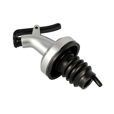 Picurator cu Dop pentru Sticla, Cyrax, Dop Dispenser pentru Ulei Sosuri, 8.5 x 3 cm, Argintiu