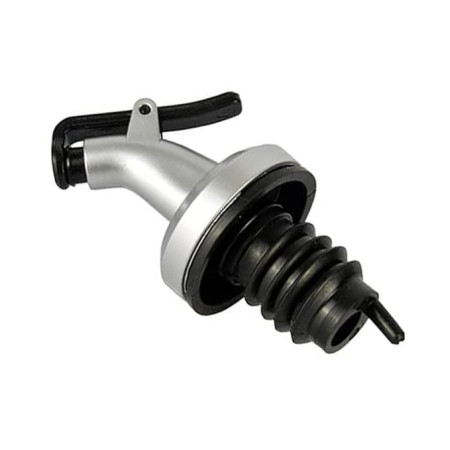 Picurator cu Dop pentru Sticla, Cyrax, Dop Dispenser pentru Ulei Sosuri, 8.5 x 3 cm, Argintiu