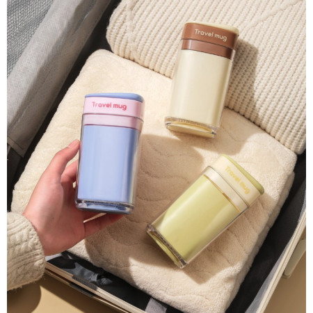 Cana Multifunctionala pentru Voiaj,  cu Functii de Depozitare si Suport Articole Igiena Dentara, 13 x 6.8 x 6 cm, Galben