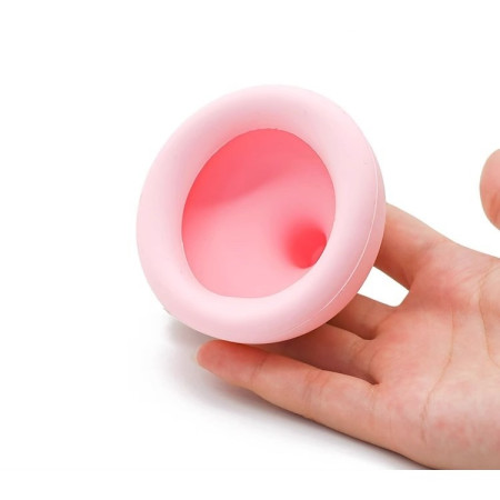 Dispozitiv Terapeutic Sputa, Cyrax, Cupa pentru Terapie Toracica, Dispozitiv de Eructare, pentru Sugari si Copii, 7.5 x 6 cm, din Silicon, Roz