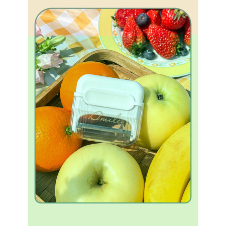 Decojitor/Curatator manual de legume si fructe, Cyrax, portabil, cu magnet, doua lame, Inox, Alb, 6.7x6x1.6 cm