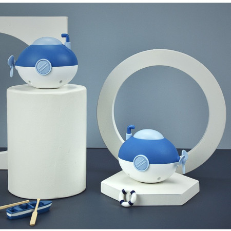 Jucarie de baie pentru copii, Cyrax, Submarin, 11x8.5 cm, Albastru