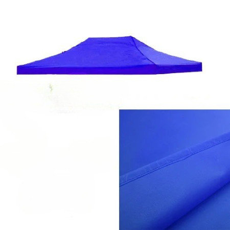 Prelata,copertina pentru acoperis cort tip pavilion  3 x 4.5 m , impermeabila, invelis din material textil oxfort 700D, cauciucat Albastru Varf Plat