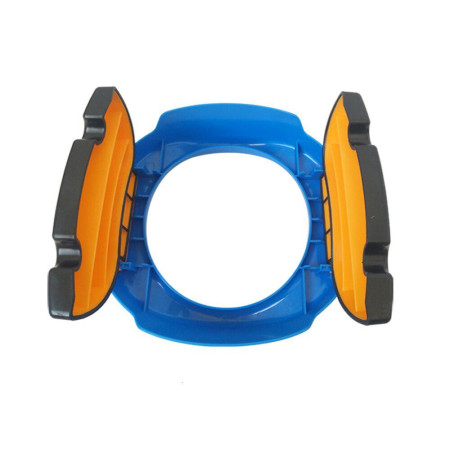 Olita Portabila 2 in 1, Cyrax, Olita + Capac de Toaleta, din Plastic, Diametru 21 cm, Albastru