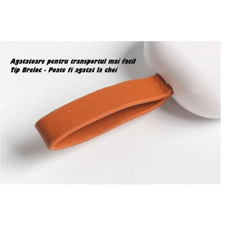 Cutie Depozitare Medicamente,  Portabila, 3 Compartimente, Tip Breloc, Plastic, Glisanta, Alb, 10.7x3.6x1.6 cm