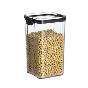 Recipient din Plastic, Cyrax, pentru Alimente/Obiecte, Inchidere Ermetica, 10.2 x 18.5 cm, 1300 ml, Transparent