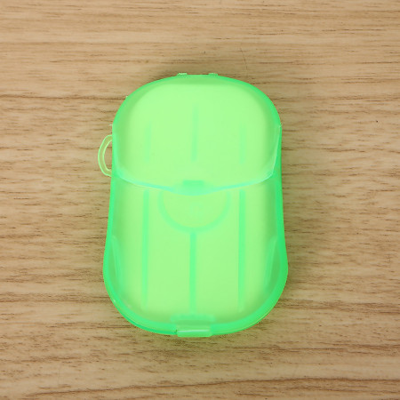 Mini Cutie de Sapun din Hartie,  de Unica Folosinta, Portabila, Potrivit pentru Calatorii, 20 buc, Verde