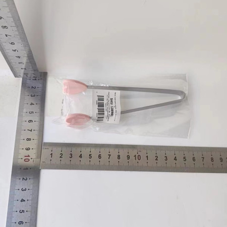 Cleste Creativ pentru Mancare, Cyrax, Model Inimioare din Silicon, 14.5x3 cm, Rezistent la Temperaturi Inalte si Coroziune, Roz